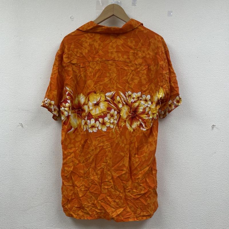 ケニントン KENNINGTON シャツ、ブラウス 半袖 90s オープンカラー 開襟 半袖 シャツ ブラウス Shirt デザインシャツ アロハシャツ ハイビスカス柄 総柄 M 総柄 X 花柄 X プリント 橙 / オレンジ / orange メンズ USED 古着 中古 50141577