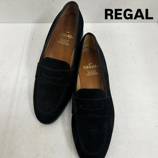 リーガル REGAL ローファー ローファー ローファー コインローファー スウェード 26.5cm 無地 黒 / ブラック / black メンズ USED 古着 中古 50141579