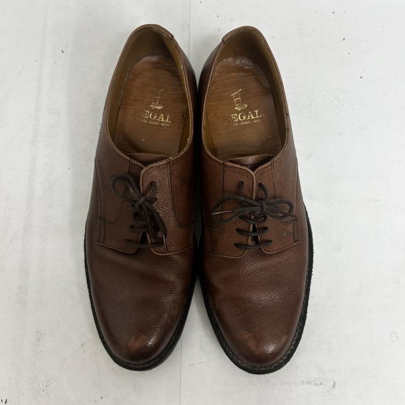 リーガル REGAL 革靴 革靴 革靴 プレーントゥ ビジネスシューズ 26.5cm 無地 茶 / ブラウン / brown メンズ USED 古着 中古 50141588