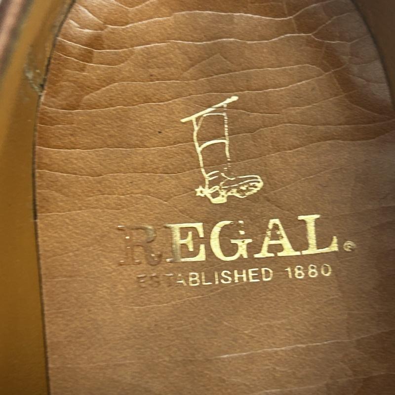 リーガル REGAL 革靴 革靴 革靴 プレーントゥ ビジネスシューズ 26.5cm 無地 茶 / ブラウン / brown メンズ USED 古着 中古 50141588
