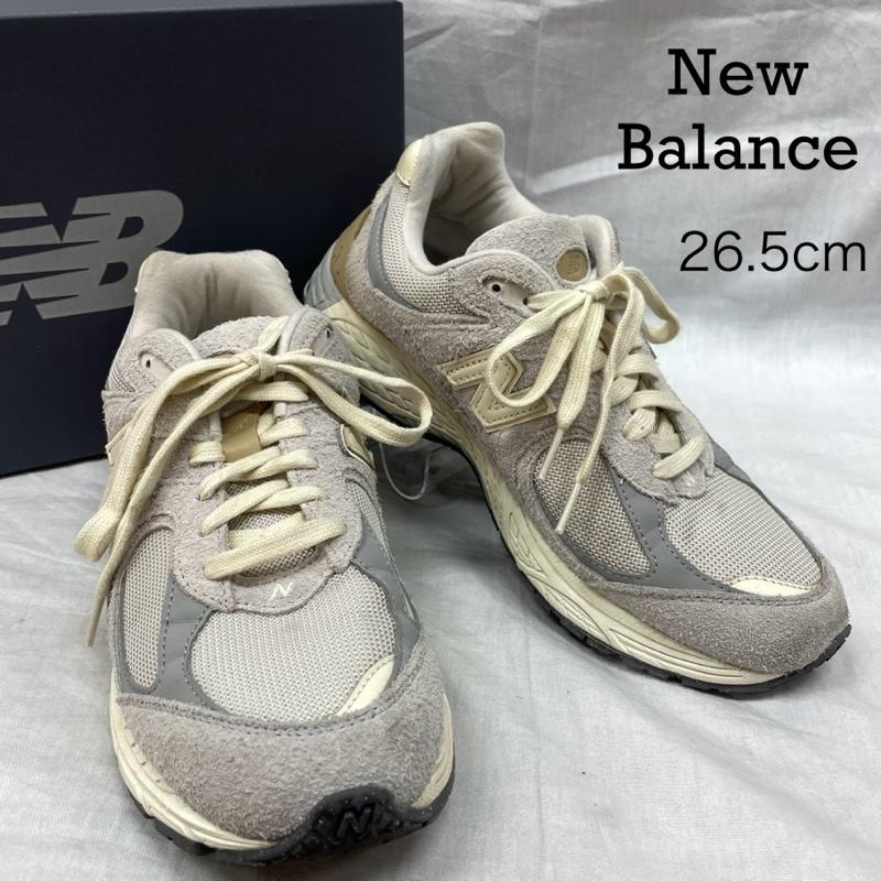 ニューバランス New Balance スニーカー スニーカー M2002RSA GRAY BEIGE WHITE シューズ グレー ベージュ ホワイト スウェード メッシュ 26.5cm ベージュ / ベージュ / beige X 白 / ホワイト / white メンズ USED 古着 中古 50141592