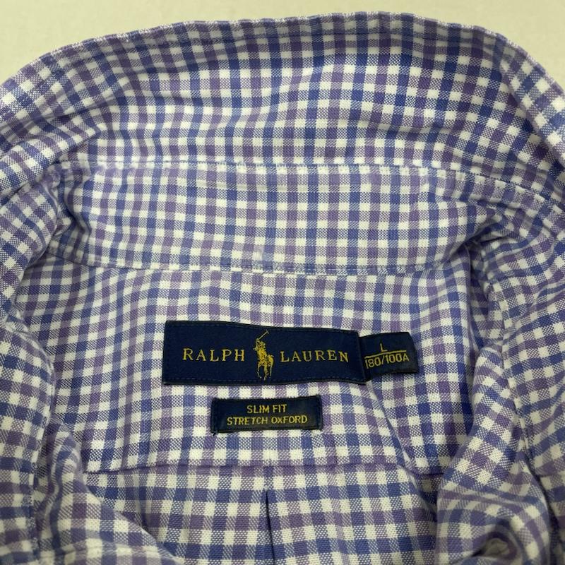 ラルフローレン RALPHLAUREN シャツ、ブラウス 長袖 カラーポニー 刺繍 ギンガムチェック ボタンダウン オックスフォードシャツ 長袖 シャツ ブラウス Shirt ロングスリーブ L チェック X ロゴ、文字 X 刺繍 X ワンポイント マルチカラー / マルチカラー / multicolor メンズ USED 古着 中古 50141608