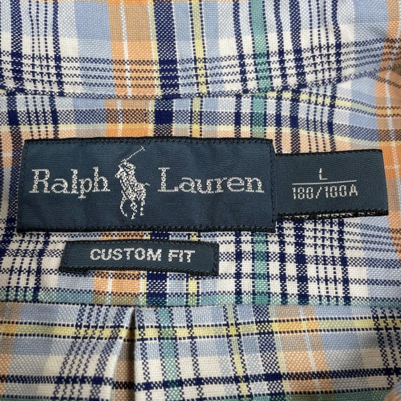 ラルフローレン RALPHLAUREN シャツ、ブラウス 長袖 長袖 シャツ ブラウス Shirt ロングスリーブ マドラスチェック ポニーロゴ 刺繍 ワンポイント L ロゴ、文字 X 刺繍 X ワンポイント X チェック マルチカラー / マルチカラー / multicolor メンズ USED 古着 中古 50141611