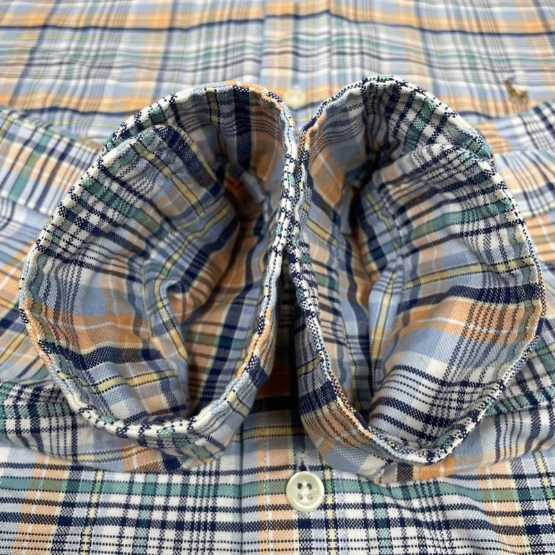 ラルフローレン RALPHLAUREN シャツ、ブラウス 長袖 長袖 シャツ ブラウス Shirt ロングスリーブ マドラスチェック ポニーロゴ 刺繍 ワンポイント L ロゴ、文字 X 刺繍 X ワンポイント X チェック マルチカラー / マルチカラー / multicolor メンズ USED 古着 中古 50141611
