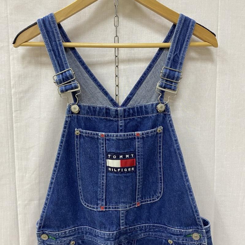 トミーヒルフィガー TOMMY HILFIGER サロペット・オーバーオール サロペット、オーバーオール フロントロゴ オーバーオール インディゴブルー M M ロゴ、文字 インディゴ / インディゴ / Indigo レディース USED 古着 中古 50141647