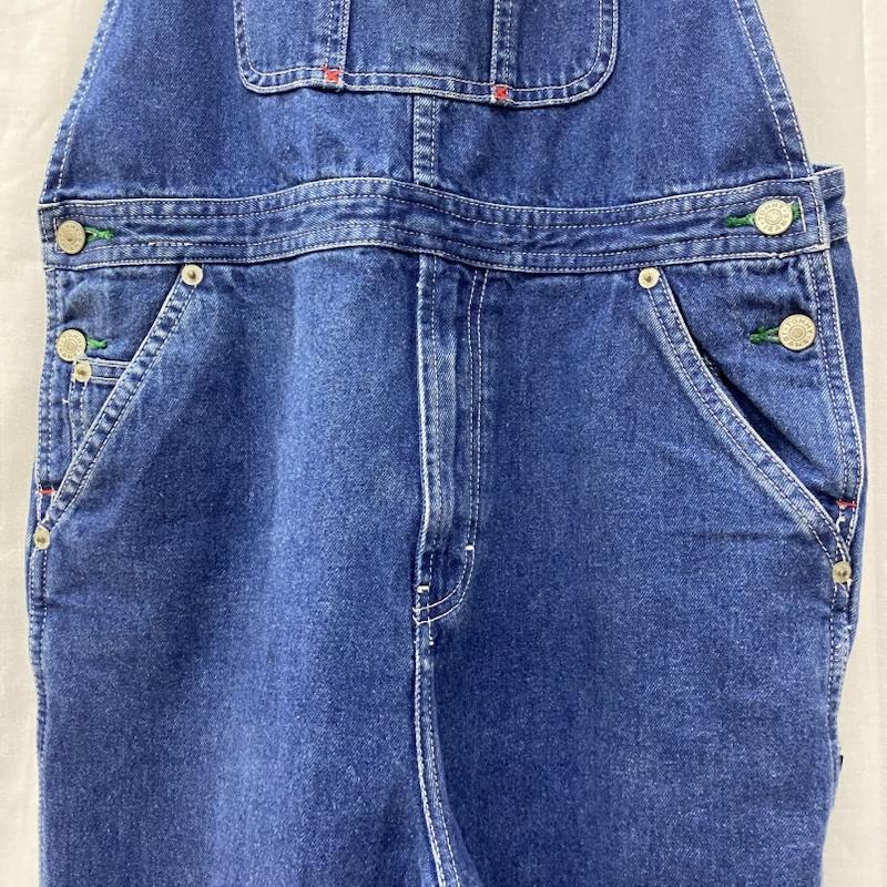 トミーヒルフィガー TOMMY HILFIGER サロペット・オーバーオール サロペット、オーバーオール フロントロゴ オーバーオール インディゴブルー M M ロゴ、文字 インディゴ / インディゴ / Indigo レディース USED 古着 中古 50141647