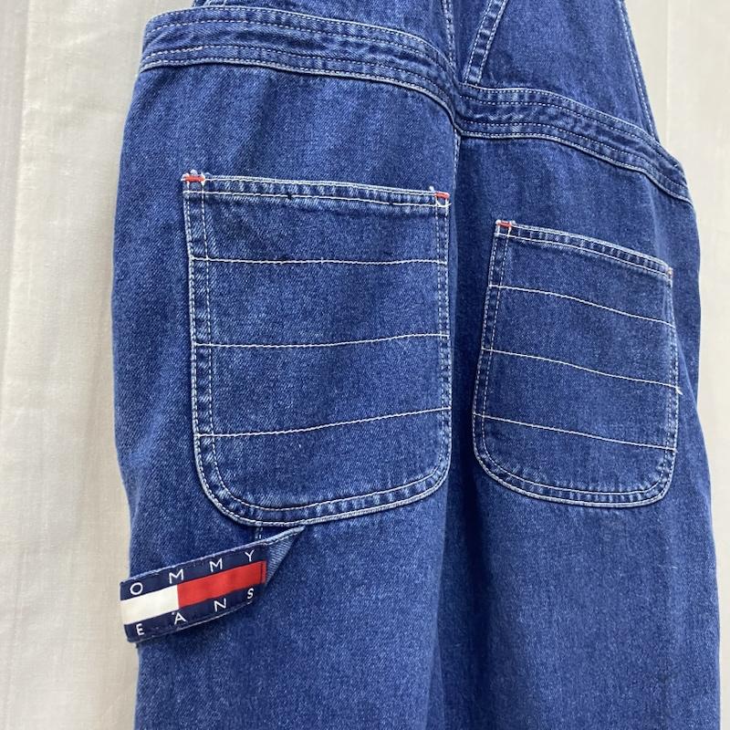 トミーヒルフィガー TOMMY HILFIGER サロペット・オーバーオール サロペット、オーバーオール フロントロゴ オーバーオール インディゴブルー M M ロゴ、文字 インディゴ / インディゴ / Indigo レディース USED 古着 中古 50141647