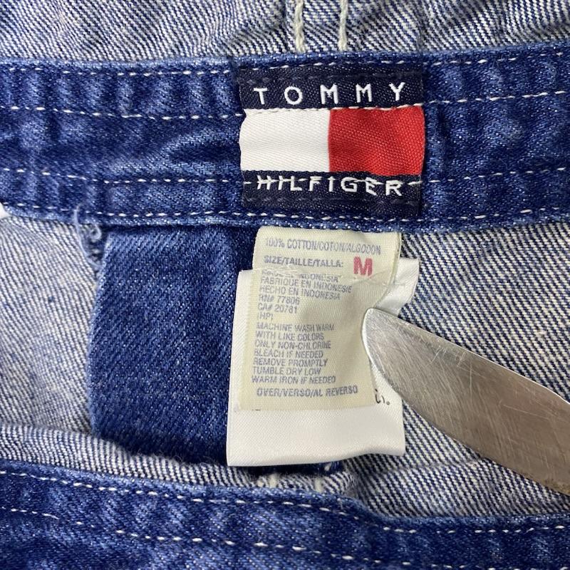 トミーヒルフィガー TOMMY HILFIGER サロペット・オーバーオール サロペット、オーバーオール フロントロゴ オーバーオール インディゴブルー M M ロゴ、文字 インディゴ / インディゴ / Indigo レディース USED 古着 中古 50141647