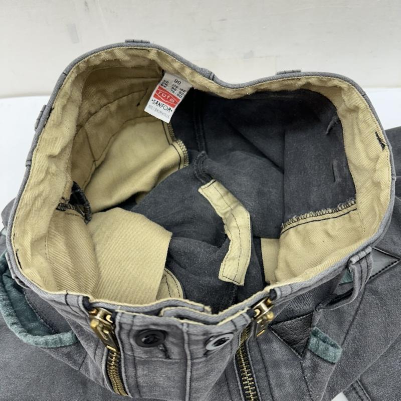 古着 USED パンツ ワークパンツ、ペインターパンツ 90s Rofa ユーロ ヴィンテージ ダブルジップ ジャーマン ワーク パンツ 90 - 灰 / グレー / gray メンズ USED 古着 中古 50141655