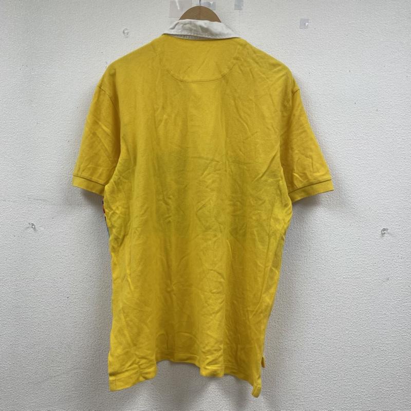 ポロバイラルフローレン Polo by RALPH LAUREN ポロシャツ 半袖 半袖 ポロシャツ ロゴ 刺繍 ワンポイント ボタン ショートスリーブ ボーダー柄 レインボー M ロゴ、文字 X 刺繍 X ボーダー柄 黄 / イエロー / yellow X マルチカラー / マルチカラー / multicolor メンズ USED 古着 中古 50141674