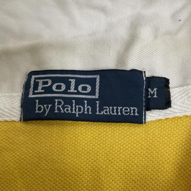 ポロバイラルフローレン Polo by RALPH LAUREN ポロシャツ 半袖 半袖 ポロシャツ ロゴ 刺繍 ワンポイント ボタン ショートスリーブ ボーダー柄 レインボー M ロゴ、文字 X 刺繍 X ボーダー柄 黄 / イエロー / yellow X マルチカラー / マルチカラー / multicolor メンズ USED 古着 中古 50141674