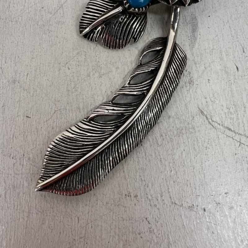 インディアンジュエリー Indian Jewelry アクセサリー ネックレス、ペンダント SILVER シルバー 925 フェザー ビーズ ネックレス ターコイズ コンチョ - メンズ USED 古着 中古 50141688