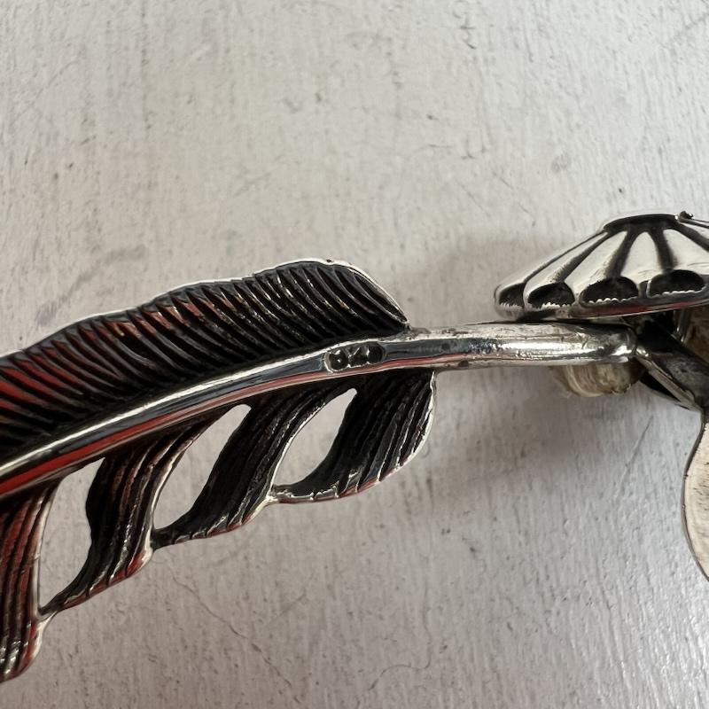 インディアンジュエリー Indian Jewelry アクセサリー ネックレス、ペンダント SILVER シルバー 925 フェザー ビーズ ネックレス ターコイズ コンチョ - メンズ USED 古着 中古 50141688