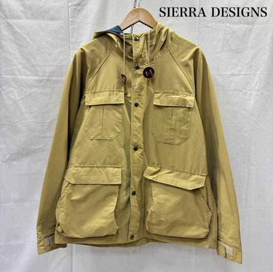 シェラデザイン SIERRA DESIGNS ジャケット、上着 ジャンパー、ブルゾン 60/40 ショートパーカー マンパー マウンテンパーカー SHORT MOUNTAIN PARKA 621002 M 無地 ベージュ / ベージュ / beige X 紺 / ネイビー / navy メンズ USED 古着 中古 50141723