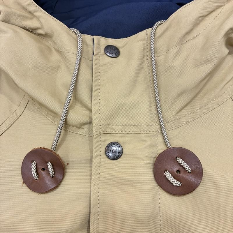 シェラデザイン SIERRA DESIGNS ジャケット、上着 ジャンパー、ブルゾン 60/40 ショートパーカー マンパー マウンテンパーカー SHORT MOUNTAIN PARKA 621002 M 無地 ベージュ / ベージュ / beige X 紺 / ネイビー / navy メンズ USED 古着 中古 50141723