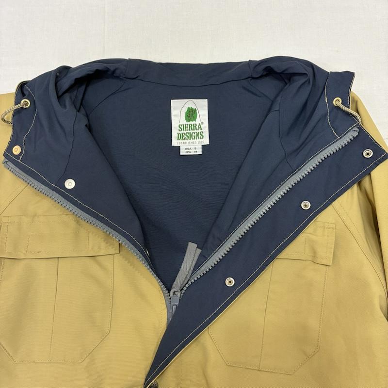 シェラデザイン SIERRA DESIGNS ジャケット、上着 ジャンパー、ブルゾン 60/40 ショートパーカー マンパー マウンテンパーカー SHORT MOUNTAIN PARKA 621002 M 無地 ベージュ / ベージュ / beige X 紺 / ネイビー / navy メンズ USED 古着 中古 50141723