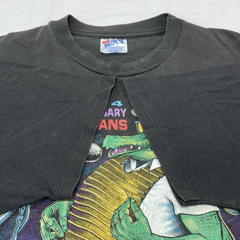 ヴィンテージ VINTAGE Tシャツ 半袖 Hanes BEEFY 90s 1994 USA製 JAZZ & HERITAGE FESTIVAL ジャズ シングルステッチ フェード XL ロゴ、文字 X プリント チャコールグレー / チャコールグレー / メンズ USED 古着 中古 50141743