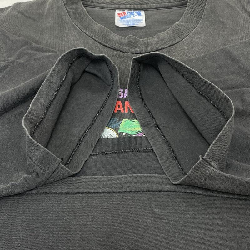 ヴィンテージ VINTAGE Tシャツ 半袖 Hanes BEEFY 90s 1994 USA製 JAZZ & HERITAGE FESTIVAL ジャズ シングルステッチ フェード XL ロゴ、文字 X プリント チャコールグレー / チャコールグレー / メンズ USED 古着 中古 50141743