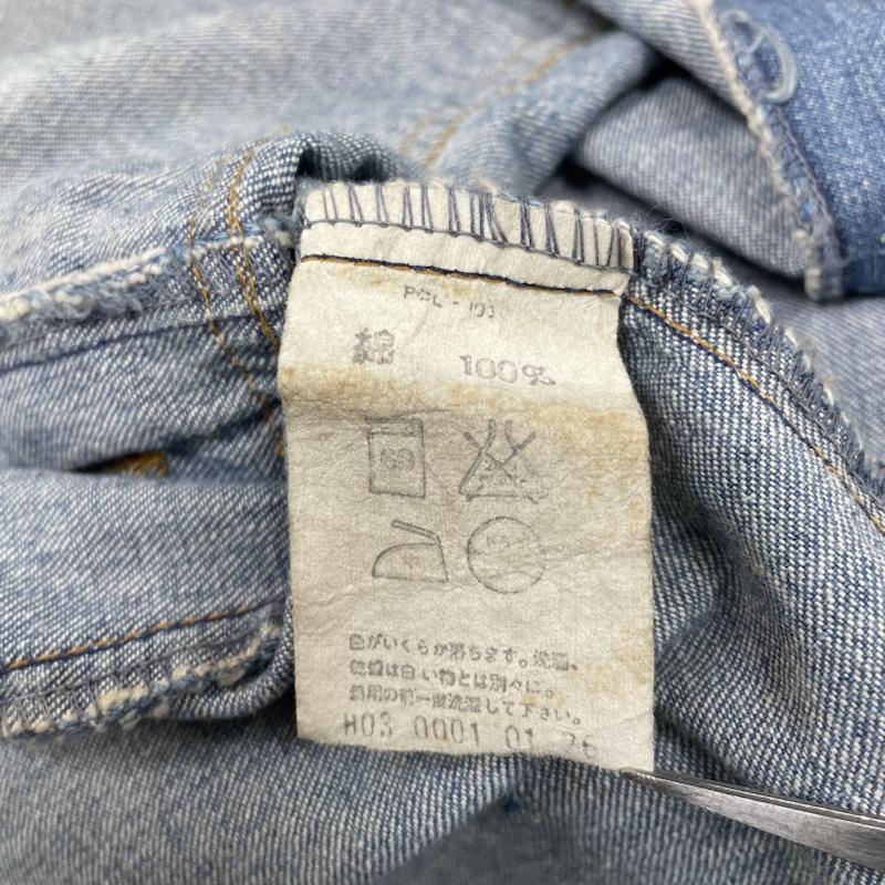 リーバイス Levi s ジャケット、上着 ジャンパー、ブルゾン 70s 76年 極東 デニム サファリ ジャケット カバーオール オレンジタブ 70608-7417 H03 M インディゴ / インディゴ / Indigo メンズ USED 古着 中古 50141744