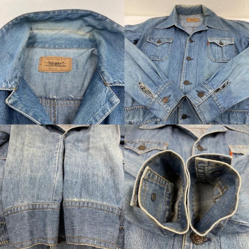 リーバイス Levi s ジャケット、上着 ジャンパー、ブルゾン 70s 76年 極東 デニム サファリ ジャケット カバーオール オレンジタブ 70608-7417 H03 M インディゴ / インディゴ / Indigo メンズ USED 古着 中古 50141744