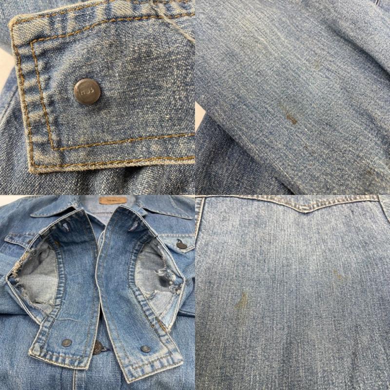 リーバイス Levi s ジャケット、上着 ジャンパー、ブルゾン 70s 76年 極東 デニム サファリ ジャケット カバーオール オレンジタブ 70608-7417 H03 M インディゴ / インディゴ / Indigo メンズ USED 古着 中古 50141744
