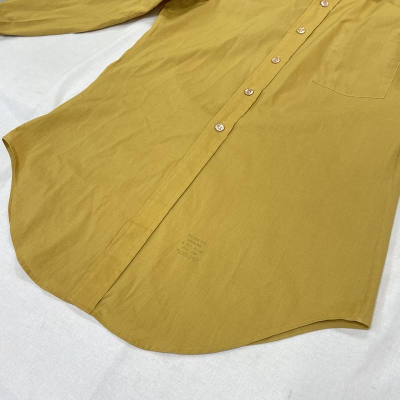 ヴィンテージ VINTAGE シャツ、ブラウス 長袖 Sears 70s PERMA PREST The Comfort Shirt コットン ポリエステル 長袖 シャツ 34 黄 / イエロー / yellow メンズ USED 古着 中古 50141755