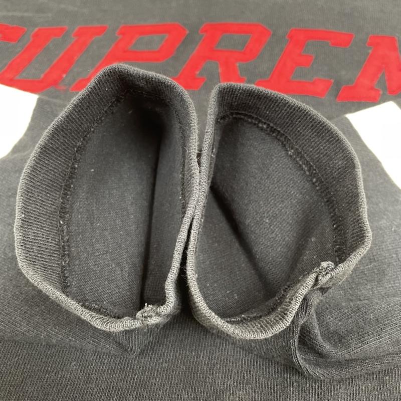 シュプリーム Supreme パーカー 長袖 15SS hooded hockey top ホッケートップ プルオーバー ロゴ パーカー S 黒 / ブラック / black X 赤 / レッド / red X 白 / ホワイト / white メンズ USED 古着 中古 50141761