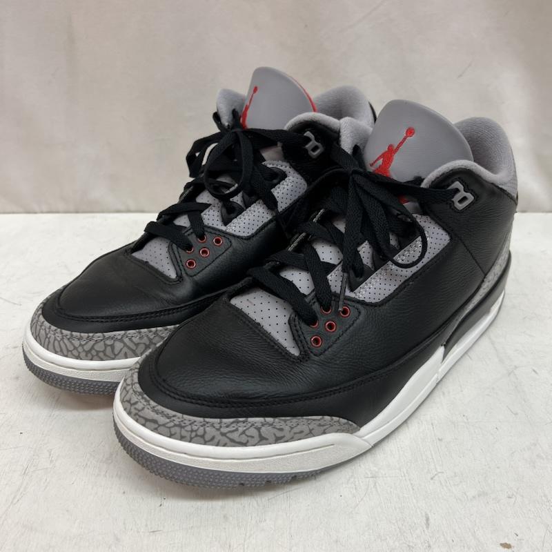 ナイキ NIKE スニーカー スニーカー AIR JORDAN 3 RETRO BLACK CEMENT DN3707-010 エアジョーダン 28.0cm メンズ USED 古着 中古 50141768