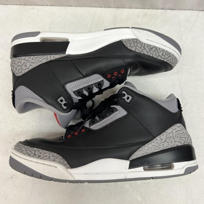 ナイキ NIKE スニーカー スニーカー AIR JORDAN 3 RETRO BLACK CEMENT DN3707-010 エアジョーダン 28.0cm メンズ USED 古着 中古 50141768