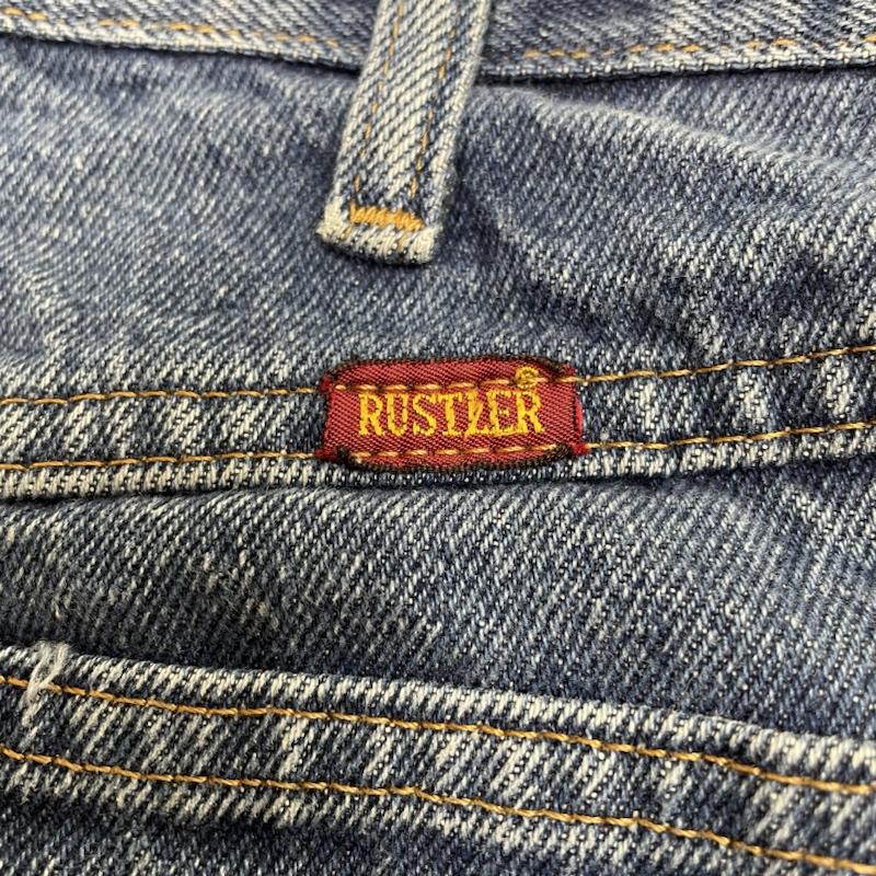 ラストラー RUSTLER パンツ デニム、ジーンズ 87619PW メキシコ製 ストレート デニム パンツ 34インチ インディゴ / インディゴ / Indigo メンズ USED 古着 中古 50141776