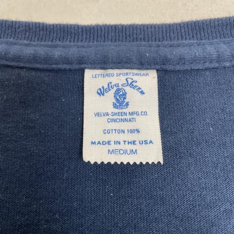 ベルバシーン Velva Sheen Tシャツ 半袖 USA製 Vネック 半袖 Tシャツ M 紺 / ネイビー / navy メンズ USED 古着 中古 50141814