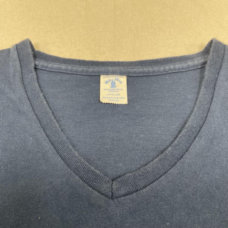ベルバシーン Velva Sheen Tシャツ 半袖 USA製 Vネック 半袖 Tシャツ M 紺 / ネイビー / navy メンズ USED 古着 中古 50141814