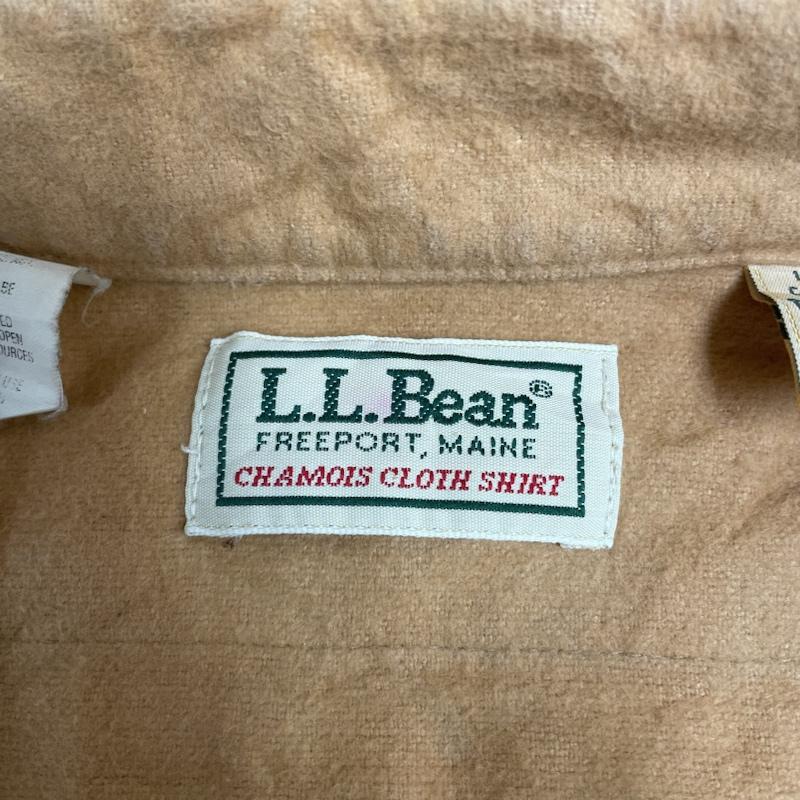エルエルビーン L.L.Bean シャツ、ブラウス 長袖 90s シャモアシャツ USA製 長袖 シャツ 16 1/2 L 橙 / オレンジ / orange メンズ USED 古着 中古 50141815