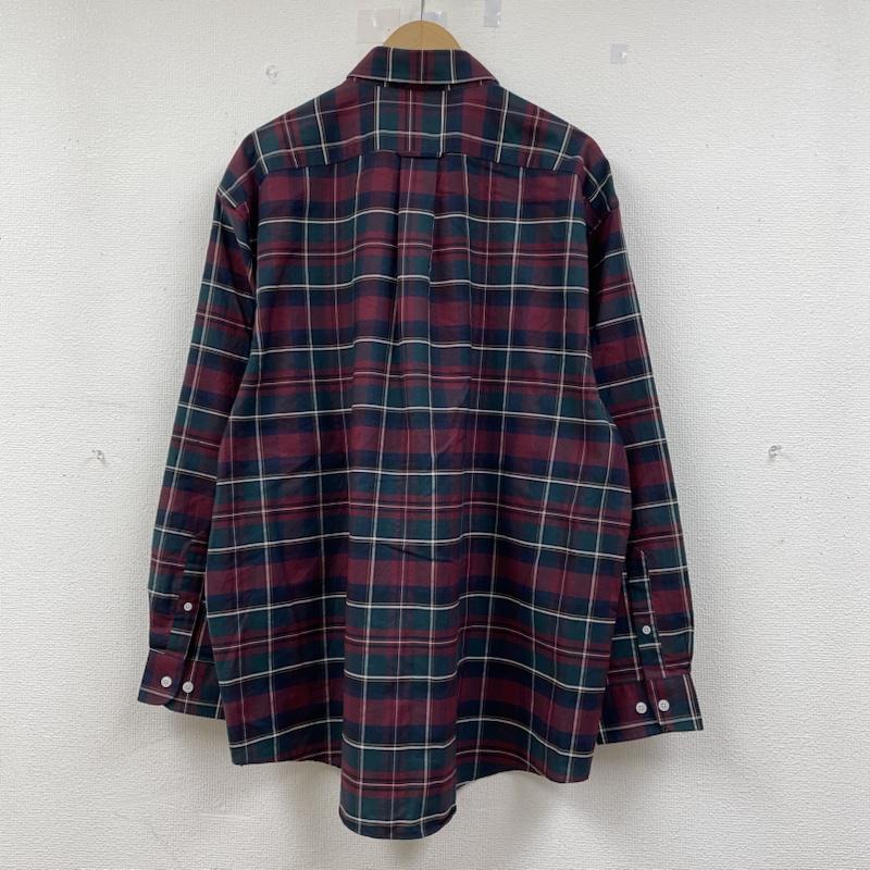 タウンクラフト TOWNCRAFT シャツ、ブラウス 長袖 ボタンダウン チェック 長袖 シャツ XL 赤 / レッド / red X 緑 / グリーン / green メンズ USED 古着 中古 50141819
