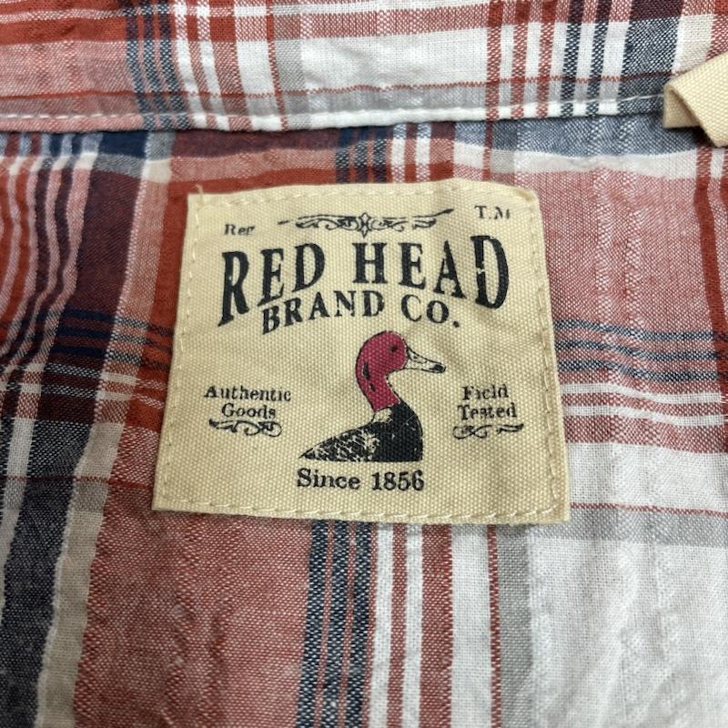 古着 USED シャツ、ブラウス 半袖 RED HEAD 半袖 チェック シャツ 2XL XXL 白 / ホワイト / white X 赤 / レッド / red メンズ USED 古着 中古 50141822