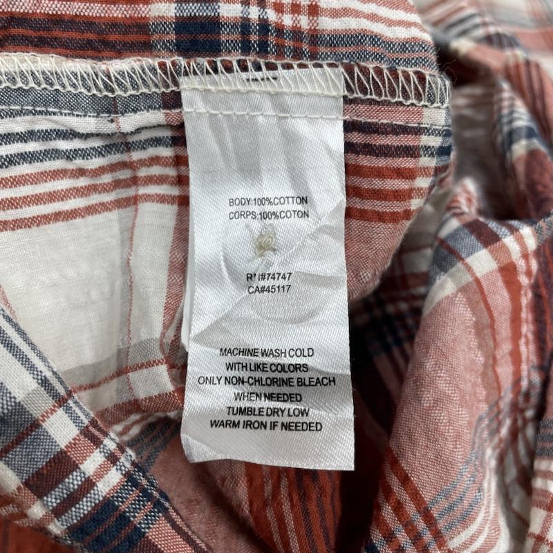 古着 USED シャツ、ブラウス 半袖 RED HEAD 半袖 チェック シャツ 2XL XXL 白 / ホワイト / white X 赤 / レッド / red メンズ USED 古着 中古 50141822