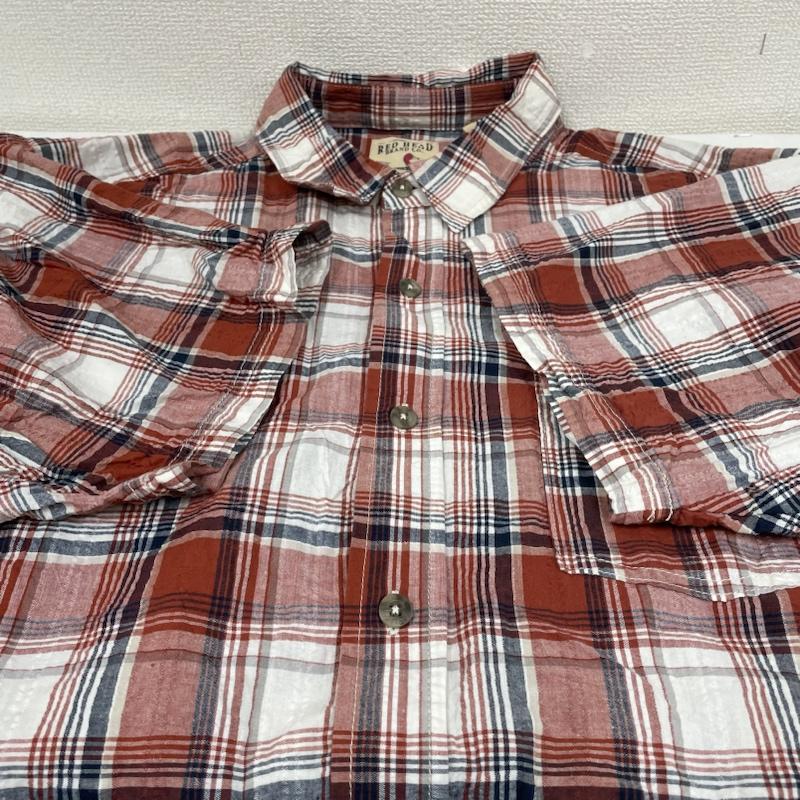 古着 USED シャツ、ブラウス 半袖 RED HEAD 半袖 チェック シャツ 2XL XXL 白 / ホワイト / white X 赤 / レッド / red メンズ USED 古着 中古 50141822