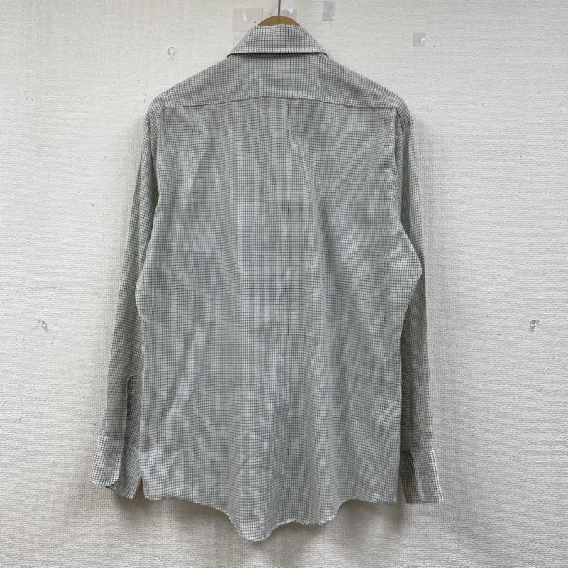 ジェーシーペニー JCPENNEY シャツ、ブラウス 長袖 70s 襟芯 長袖 チェック シャツ 15-15 1/2 M 白 / ホワイト / white X 茶 / ブラウン / brown X 緑 / グリーン / green メンズ USED 古着 中古 50141824