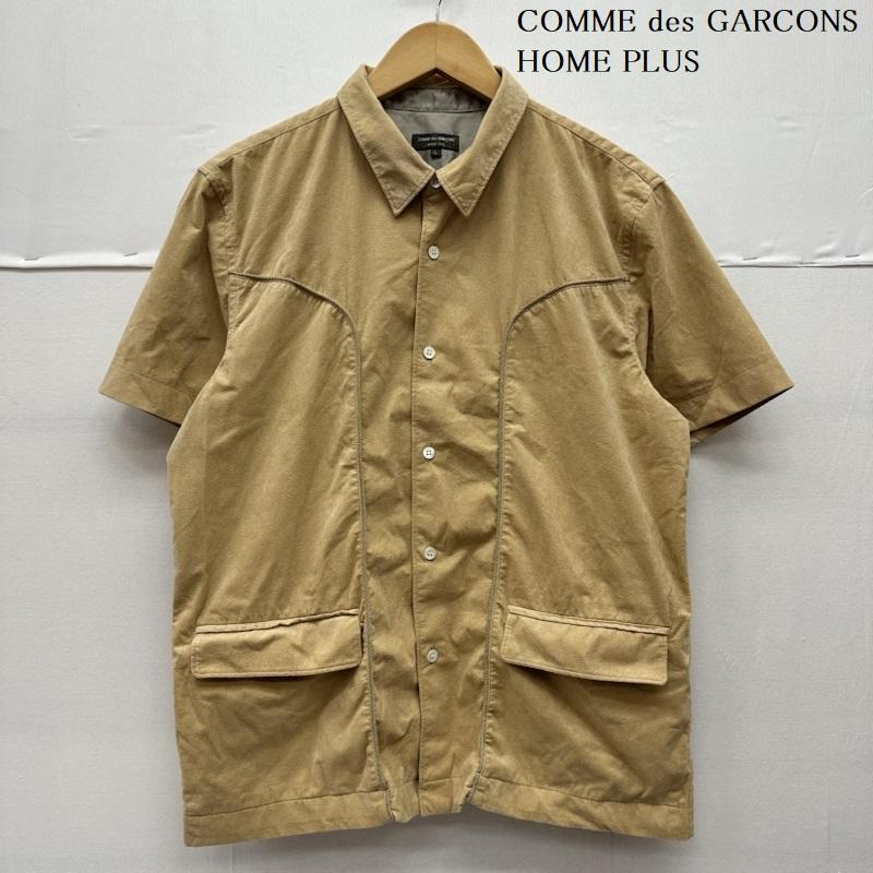 コムデギャルソンオムプリュス COMME des GARCONS HOME PLUS シャツ、ブラウス 半袖 90s フェイク スエード ウエスタン シャツ pb-10028l AD1999 L ベージュ / ベージュ / beige メンズ USED 古着 中古 50141828