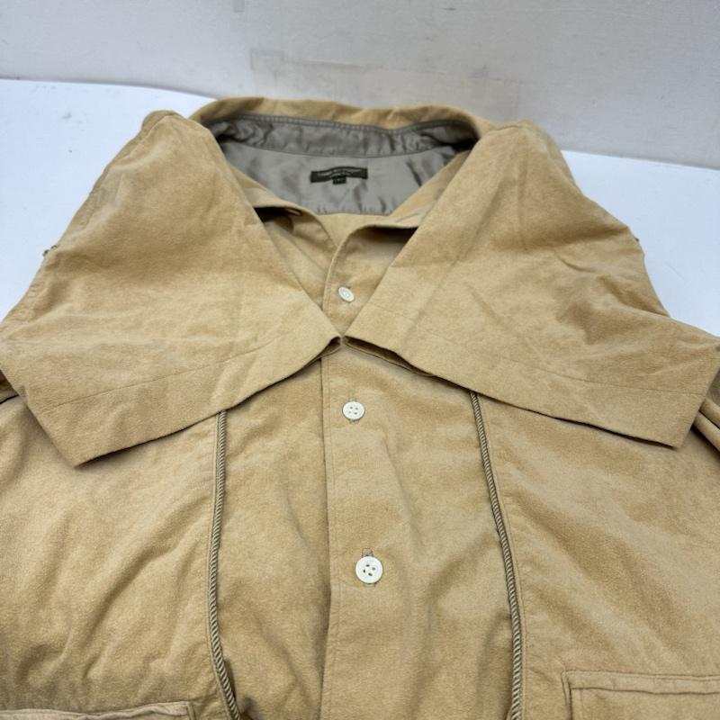 コムデギャルソンオムプリュス COMME des GARCONS HOME PLUS シャツ、ブラウス 半袖 90s フェイク スエード ウエスタン シャツ pb-10028l AD1999 L ベージュ / ベージュ / beige メンズ USED 古着 中古 50141828
