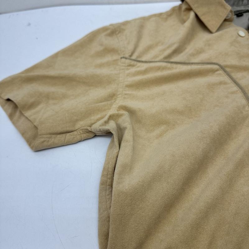 コムデギャルソンオムプリュス COMME des GARCONS HOME PLUS シャツ、ブラウス 半袖 90s フェイク スエード ウエスタン シャツ pb-10028l AD1999 L ベージュ / ベージュ / beige メンズ USED 古着 中古 50141828