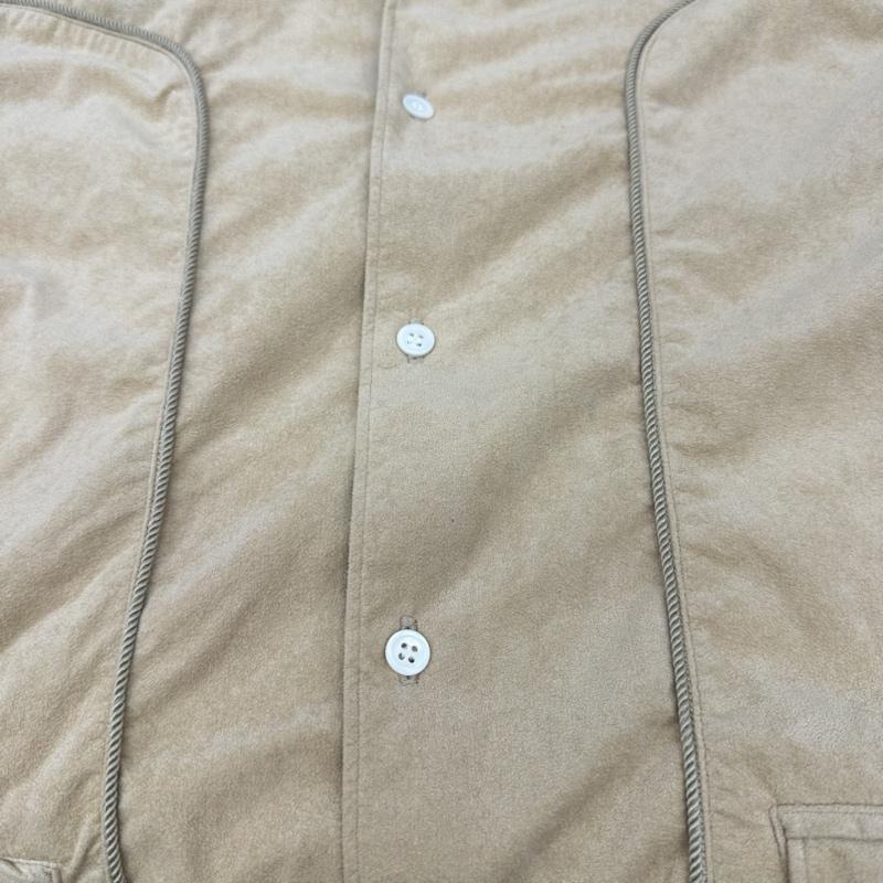 コムデギャルソンオムプリュス COMME des GARCONS HOME PLUS シャツ、ブラウス 半袖 90s フェイク スエード ウエスタン シャツ pb-10028l AD1999 L ベージュ / ベージュ / beige メンズ USED 古着 中古 50141828