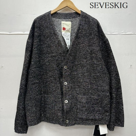 セヴシグ SEVESKIG カーディガン 長袖 24SS FUTURE IN LIGHT CARDIGAN マルチカラー カーディガン SH-SV-NYS-1007 XL 茶 / ブラウン / brown メンズ USED 古着 中古 50141830