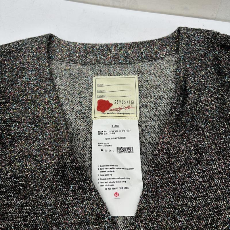 セヴシグ SEVESKIG カーディガン 長袖 24SS FUTURE IN LIGHT CARDIGAN マルチカラー カーディガン SH-SV-NYS-1007 XL 茶 / ブラウン / brown メンズ USED 古着 中古 50141830