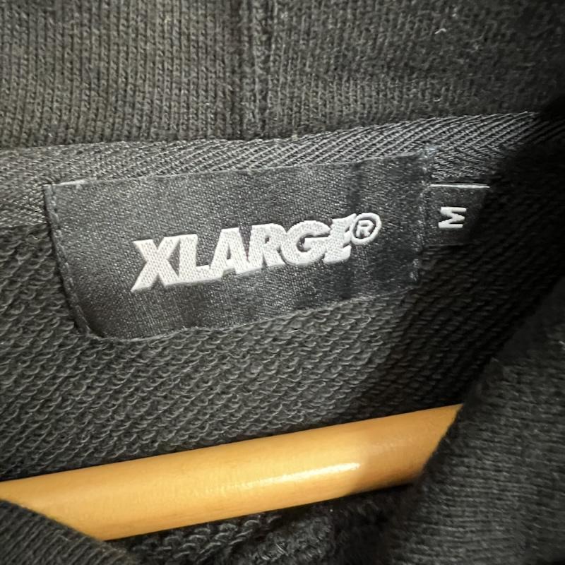 エクストララージ XLARGE パーカー 長袖 イーグル ロゴ 刺繍 スウェット パーカー M 黒 / ブラック / black メンズ USED 古着 中古 50141852