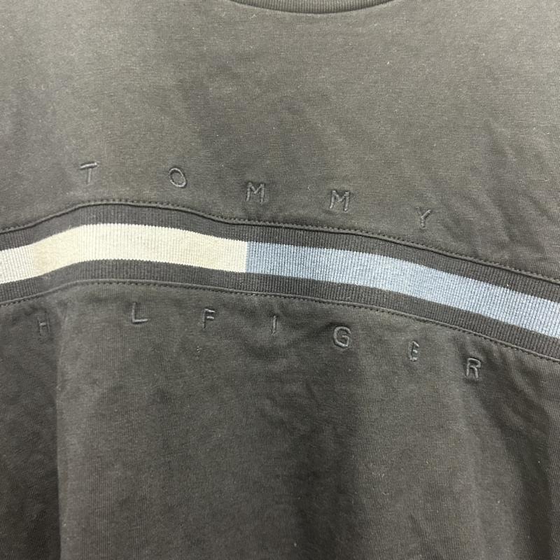 トミーヒルフィガー TOMMY HILFIGER Tシャツ 長袖 TOMMY HILFIGER トミーヒルフィガー 長袖TEE ロゴTシャツ XL ロゴ、文字 紺 / ネイビー / navy メンズ USED 古着 中古 50141872