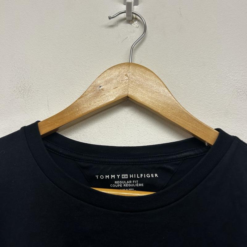 トミーヒルフィガー TOMMY HILFIGER Tシャツ 長袖 TOMMY HILFIGER トミーヒルフィガー 長袖TEE ロゴTシャツ XL ロゴ、文字 紺 / ネイビー / navy メンズ USED 古着 中古 50141872