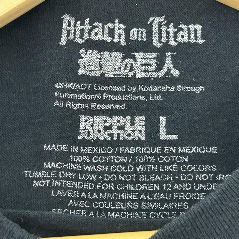 古着 USED Tシャツ 半袖 進撃の巨人 プリントTEE attack on titan L プリント 黒 / ブラック / black メンズ USED 古着 中古 50141879
