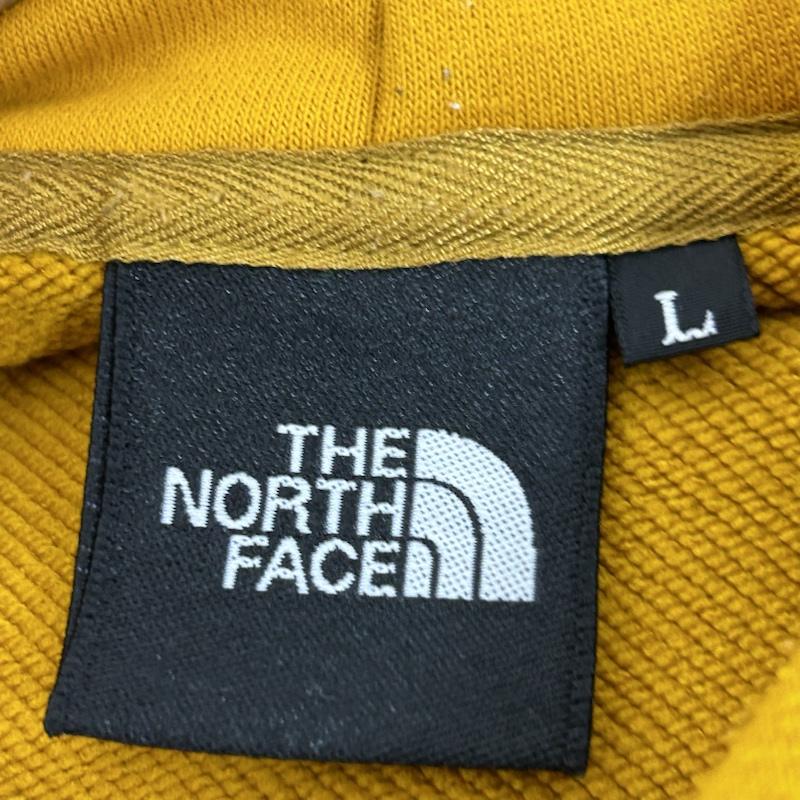ザノースフェイス THE NORTH FACE パーカー 長袖 長袖パーカー ロゴ刺繍 L ロゴ、文字 黄 / イエロー / yellow メンズ USED 古着 中古 50141883