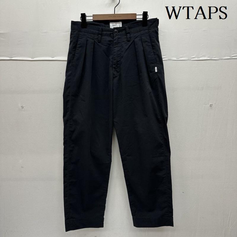 ダブルタップス WTAPS パンツ ワークパンツ、ペインターパンツ 21SS TUCK 01 TROUSERS リップストップ タック トラウザー パンツ 211TQDT-PTM01 1 黒 / ブラック / black メンズ USED 古着 中古 50141884